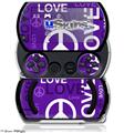 Love and Peace Purple - Decal Style Skins (fits Sony PSPgo)