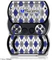 Argyle Blue and Gray - Decal Style Skins (fits Sony PSPgo)
