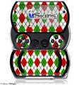 Argyle Red and Green - Decal Style Skins (fits Sony PSPgo)