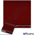 Decal Skin compatible with Sony PS3 Slim Carbon Fiber Red