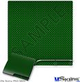 Decal Skin compatible with Sony PS3 Slim Carbon Fiber Green