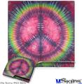Decal Skin compatible with Sony PS3 Slim Tie Dye Peace Sign 103