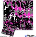 Decal Skin compatible with Sony PS3 Slim SceneKid Pink