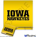 Decal Skin compatible with Sony PS3 Slim Iowa Hawkeyes 01 Black on Gold