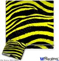 Decal Skin compatible with Sony PS3 Slim Zebra Yellow
