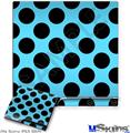 Decal Skin compatible with Sony PS3 Slim Kearas Polka Dots Black And Blue