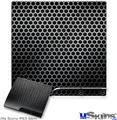 Decal Skin compatible with Sony PS3 Slim Mesh Metal Hex 02