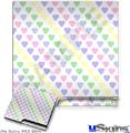 Decal Skin compatible with Sony PS3 Slim Pastel Hearts on White