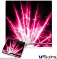 Decal Skin compatible with Sony PS3 Slim Lightning Pink