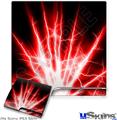 Decal Skin compatible with Sony PS3 Slim Lightning Red