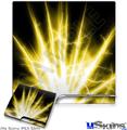 Decal Skin compatible with Sony PS3 Slim Lightning Yellow