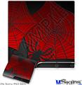 Decal Skin compatible with Sony PS3 Slim Spider Web
