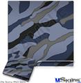Decal Skin compatible with Sony PS3 Slim Camouflage Blue