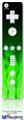 Wii Remote Controller Face ONLY Skin - Fire Flames Green