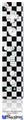 Wii Remote Controller Face ONLY Skin - Checkered Canvas Black and White
