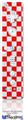 Wii Remote Controller Face ONLY Skin - Checkered Canvas Red and White