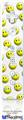 Wii Remote Controller Face ONLY Skin - Smileys on White