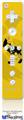 Decal Skin compatible with Wii Remote Controller Face ONLY Iowa Hawkeyes Herky on Gold