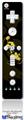 Decal Skin compatible with Wii Remote Controller Face ONLY Iowa Hawkeyes Herky on Black