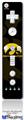 Decal Skin compatible with Wii Remote Controller Face ONLY Iowa Hawkeyes Herkey Gold on Black