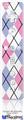 Wii Remote Controller Face ONLY Skin - Argyle Pink and Blue