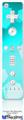 Wii Remote Controller Face ONLY Skin - Bokeh Hex Neon Teal