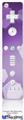 Wii Remote Controller Face ONLY Skin - Bokeh Hex Purple