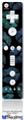 Wii Remote Controller Face ONLY Skin - Blue Green And Black Lips