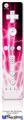 Wii Remote Controller Face ONLY Skin - Lightning Pink