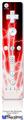 Wii Remote Controller Face ONLY Skin - Lightning Red