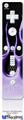 Wii Remote Controller Face ONLY Skin - Metal Flames Purple