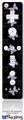 Wii Remote Controller Face ONLY Skin - Pastel Butterflies Purple on Black