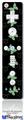 Wii Remote Controller Face ONLY Skin - Pastel Butterflies Green on Black