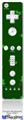 Wii Remote Controller Face ONLY Skin - Holly Leaves on Green