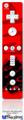 Wii Remote Controller Face ONLY Skin - Oriental Dragon Black on Red