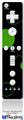 Wii Remote Controller Face ONLY Skin - Lots of Dots Green on Black