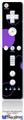 Wii Remote Controller Face ONLY Skin - Lots of Dots Purple on Black