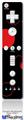 Wii Remote Controller Face ONLY Skin - Lots of Dots Red on Black