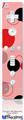 Wii Remote Controller Face ONLY Skin - Lots of Dots Red on Pink