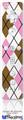 Wii Remote Controller Face ONLY Skin - Argyle Pink and Brown