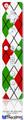 Wii Remote Controller Face ONLY Skin - Argyle Red and Green