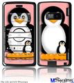 LG enV2 Skin - Penguins on Pink