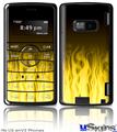 LG enV2 Skin - Fire Flames Yellow