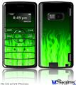 LG enV2 Skin - Fire Flames Green