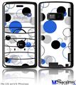 LG enV2 Skin - Lots of Dots Blue on White