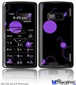 LG enV2 Skin - Lots of Dots Purple on Black