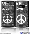 LG enV2 Skin - Love and Peace Gray