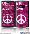 LG enV2 Skin - Love and Peace Hot Pink