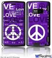 LG enV2 Skin - Love and Peace Purple