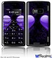 LG enV2 Skin - Glass Heart Grunge Purple